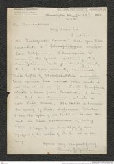 Nachlass Franz Steindachner, Brief von David Starr Jordan an Franz Steindachner (27.11.1882), Inv.Nr. 259.06, Seite 1